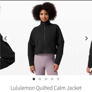 Lululemon Quilted Calm Jacket - Size 4 - Black